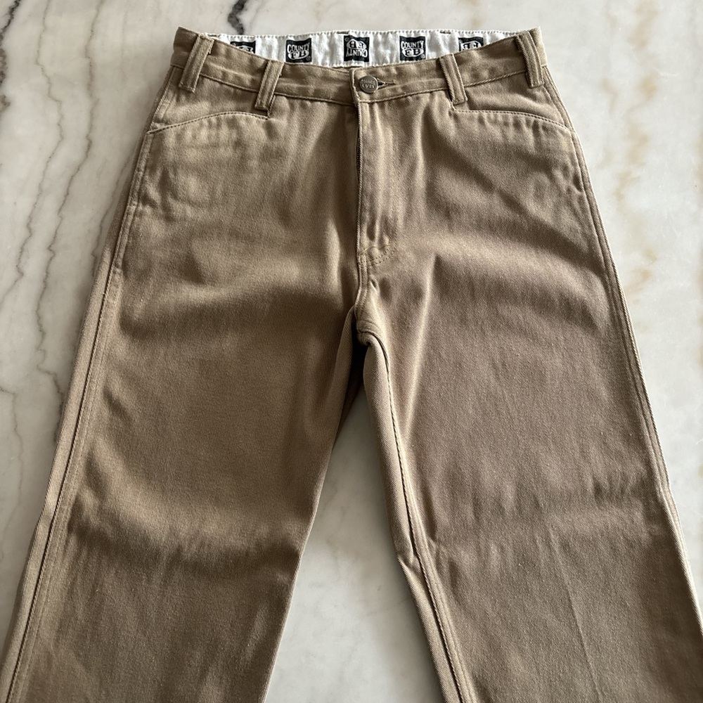 90s Vintage County FB Tan Trousers Womans Size 34